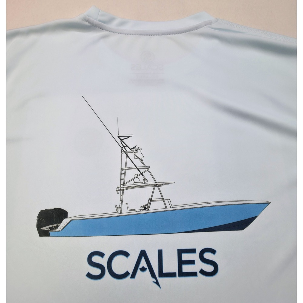 NEW Scales Fishing Shirt Mens 3XL Long Sleeve Pro Performance Wicking SPF 50 $59